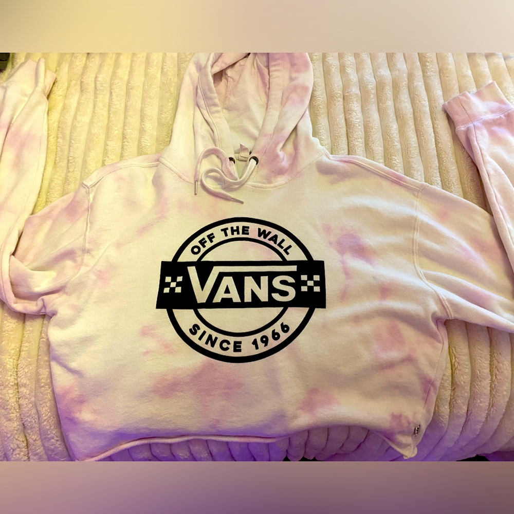 Vans off the wall cropped sweat shirt